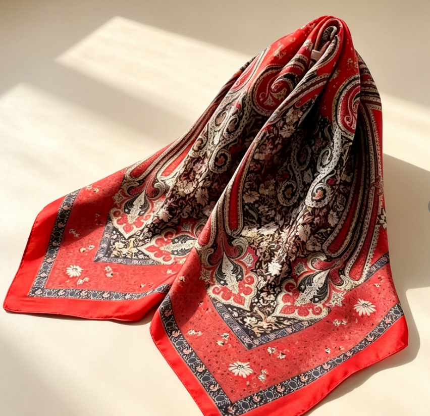 Red Vintage Paisley