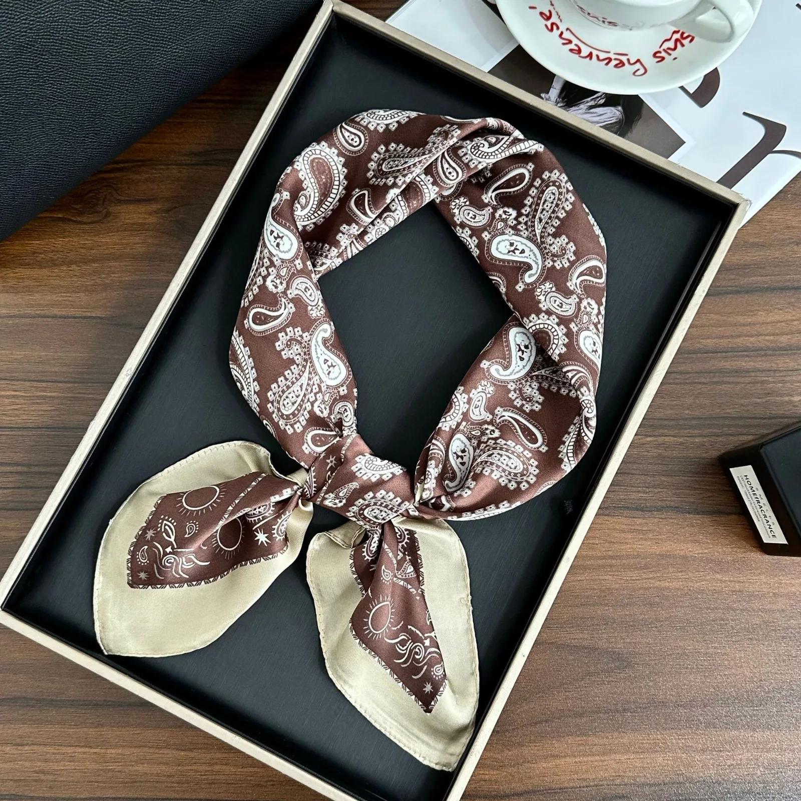 Cashew pattern coffee color